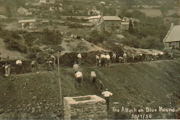 Lydbrook Memorial Hall - The attack on the Blue Mound
